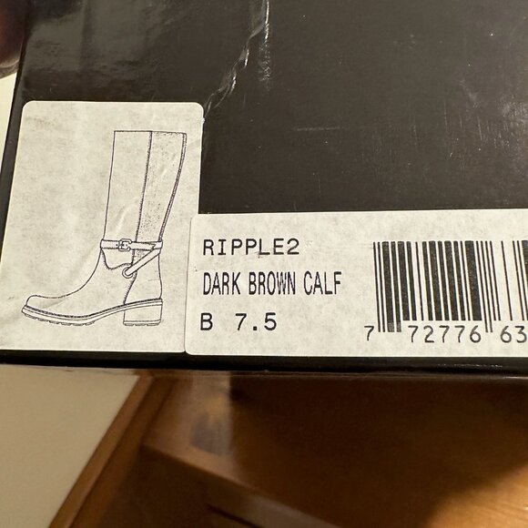 Aquatalia 7.5 brown knee high weatherproof boot - Picture 5 of 6